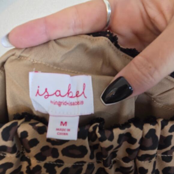 Size M – Leopard Satin Midi Skirt by Isabel by Ingrid + Isabel - Picture 3 of 4